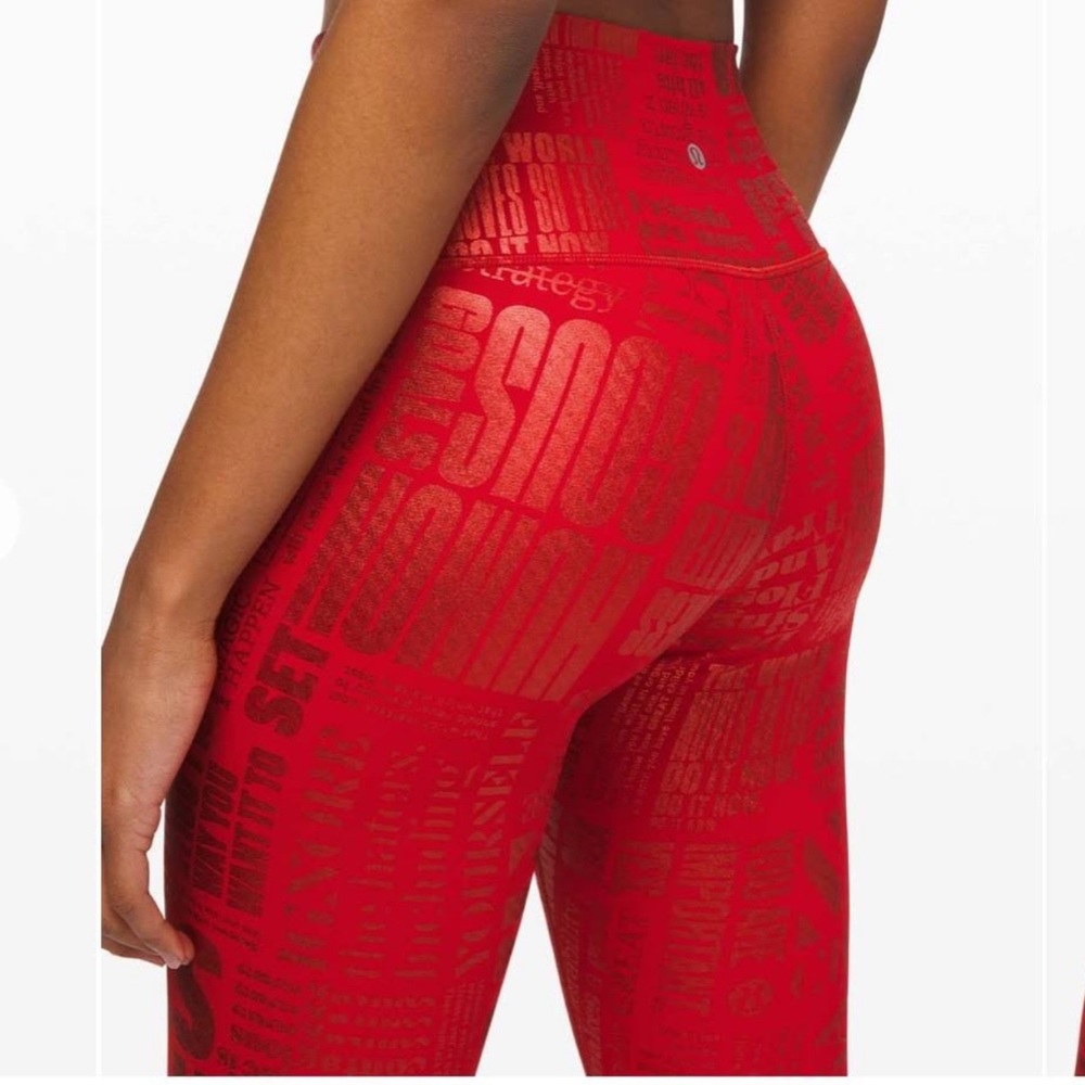 Lululemon Wunder Under High-Rise Tight 28” Full-On Luxtreme Manifesto 20YR. NWOT - Picture 6 of 12